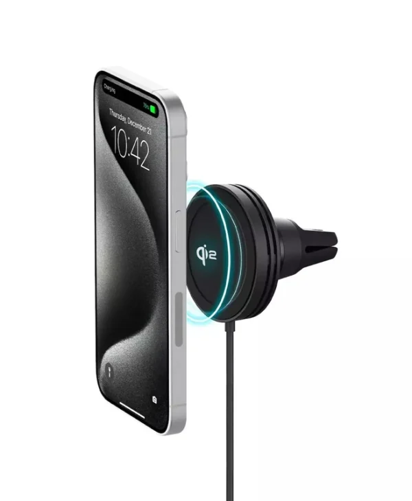 iOttie Velox Mini Βάση Κινητού Αυτοκινήτου με Μαγνήτη και Ασύρματη Φόρτιση Μαύρη VLXWCG212