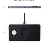 Satechi Ασύρματος Φορτιστής (Qi Pad) 24W Μαύρος (Trio) 293955 - Image 5