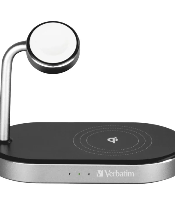 Verbatim Ασύρματος Φορτιστής (Qi Pad) 44W Quick Charge 3.0 Μαύρος (WCS-02 3-in-1 Qi) 49556