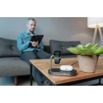 Verbatim Ασύρματος Φορτιστής (Qi Pad) 44W Quick Charge 3.0 Μαύρος (WCS-02 3-in-1 Qi) 49556 - Image 6