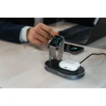 Verbatim Ασύρματος Φορτιστής (Qi Pad) 44W Quick Charge 3.0 Μαύρος (WCS-02 3-in-1 Qi) 49556 - Image 8