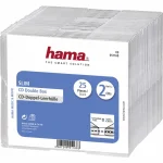 HAMA CD Box Slim για 2 Δίσκους σε Διάφανο Χρώμα 25τμχ 51168 - Image 2