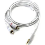 Inakustik Καλώδιο Ήχου 3.5mm male - RCA male Λευκό 3m με Επίχρυσους Ακροδέκτες 00310003 - Image 2