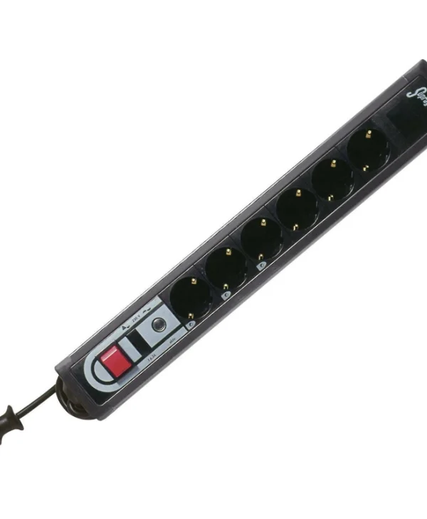 REV Πολύπριζο Aσφαλείας 6 Θέσεων με USB-A, Διακόπτη και Καλώδιο 3m 0015653513