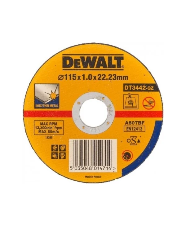 Dewalt Δίσκος Κοπής Μετάλλου 115mm DT3442-QZ