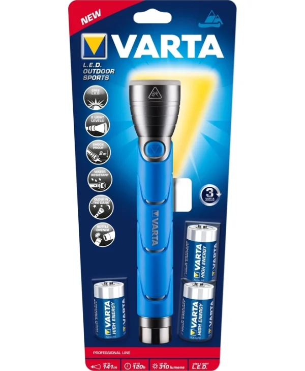 Varta Φακός LED IPX4 με Μέγιστη Φωτεινότητα 350lm 18629101421