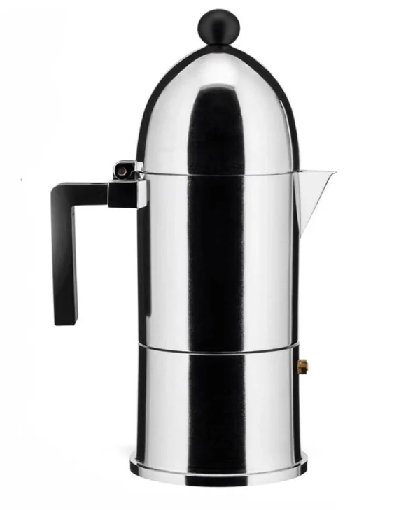 Alessi Μπρίκι Espresso 6cups Inox Λευκό A9095/6 B