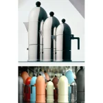 Alessi Μπρίκι Espresso 6cups Inox Λευκό A9095/6 B - Image 5