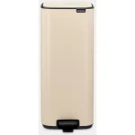 Brabantia Κάδος Απορριμμάτων Πλαστικός με Πεντάλ Μπεζ 30lt 238123