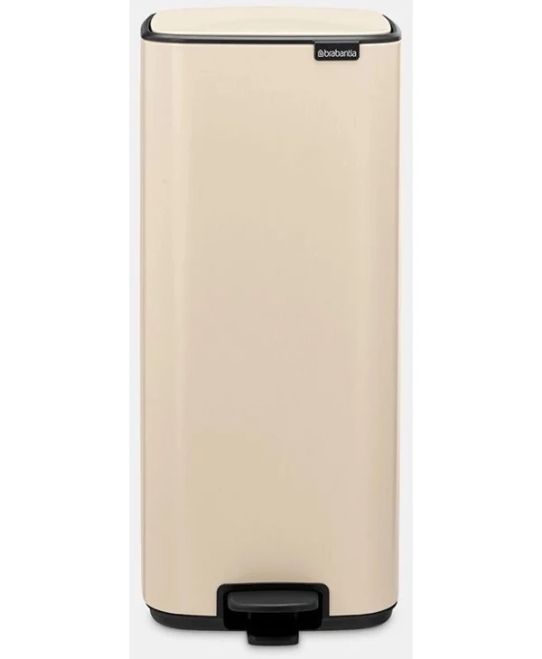 Brabantia Κάδος Απορριμμάτων Πλαστικός με Πεντάλ Μπεζ 30lt 238123