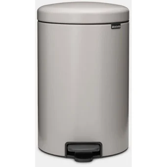 Brabantia Newicon Κάδος Απορριμμάτων Πλαστικός με Πεντάλ Γκρι 20lt 254406