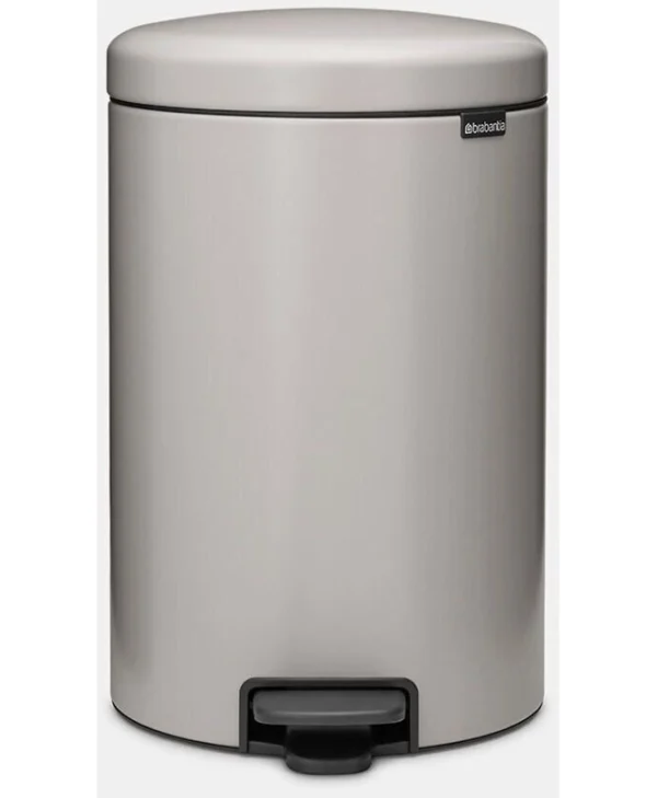 Brabantia Newicon Κάδος Απορριμμάτων Πλαστικός με Πεντάλ Γκρι 20lt 254406