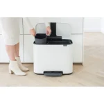 Brabantia Bo Κάδος Ανακύκλωσης με Πεντάλ Λευκός 34lt 121142 - Image 9