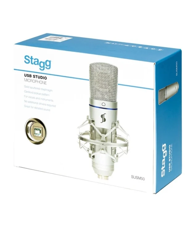 Stagg SUM50 Μικρόφωνο USB Shock Mounted για Φωνητικά SUSM50