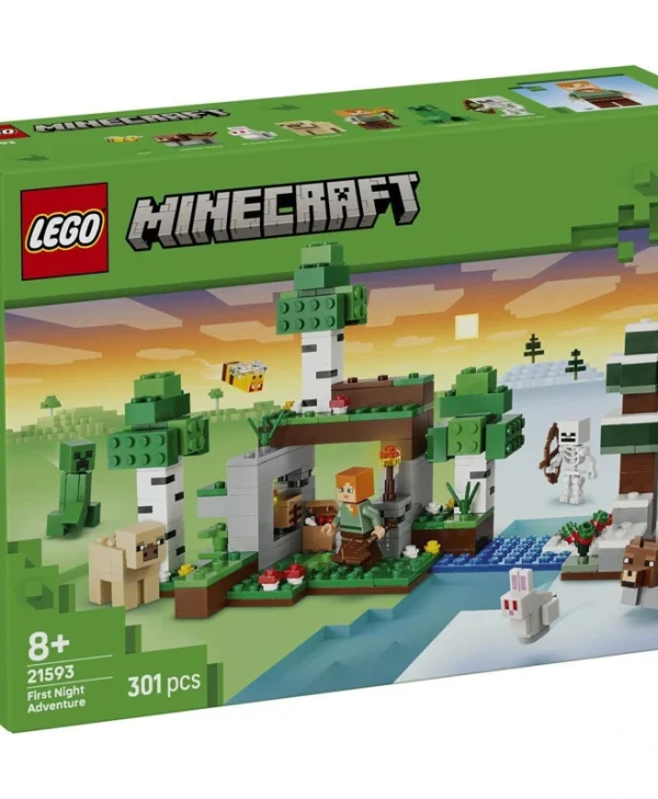 LEGO Minecraft First Night Adventure για 8+ Ετών 2τμχ 21593