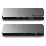 Satechi Thunderbolt 4 Docking Station με PD Ethernet και σύνδεση 2 Οθονών Γκρι (ST-DT4MDM-EU-EU)
