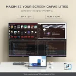 Satechi Thunderbolt 4 Docking Station με PD Ethernet και σύνδεση 2 Οθονών Γκρι (ST-DT4MDM-EU-EU) - Image 5