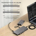 Satechi Thunderbolt 4 Docking Station με PD Ethernet και σύνδεση 2 Οθονών Γκρι (ST-DT4MDM-EU-EU) - Image 6