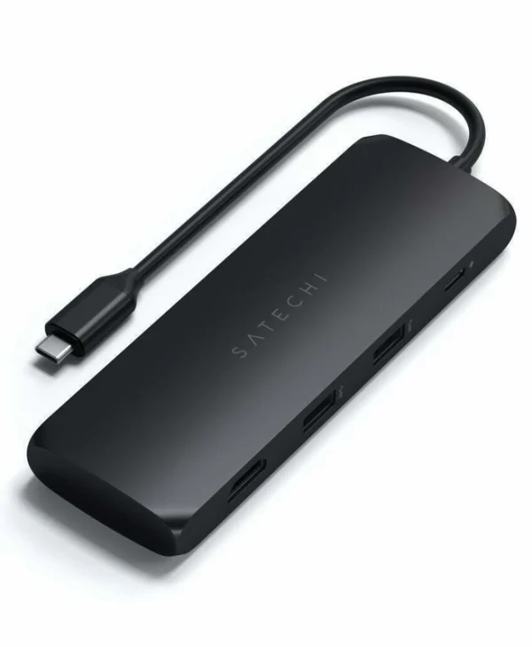 Satechi Hybrid USB-C Docking Station με HDMI 4K PD Μαύρο ST-UCHSEK