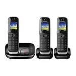 Panasonic KX-TGJ323 Ασύρματο Τηλέφωνο Trio Μαύρο KX-TGJ323GB