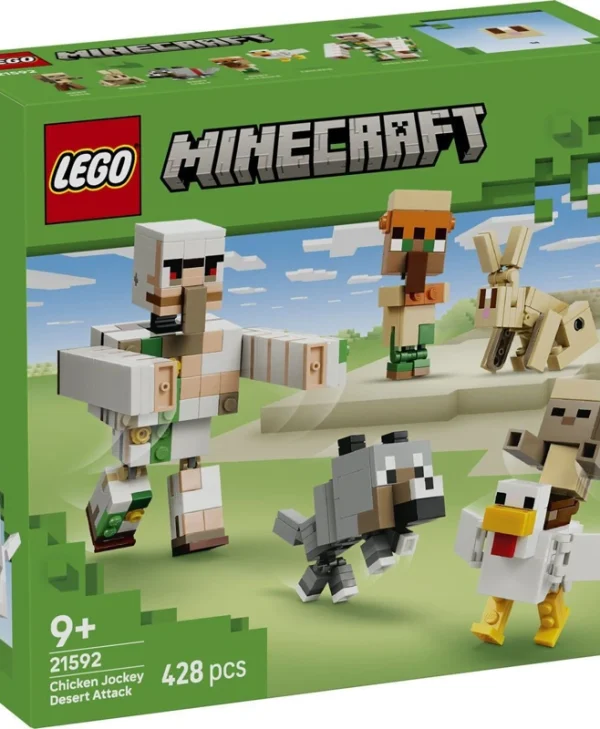 LEGO Minecraft Desert Attack with Chicken Jockey για 9+ Ετών 428τμχ 21592