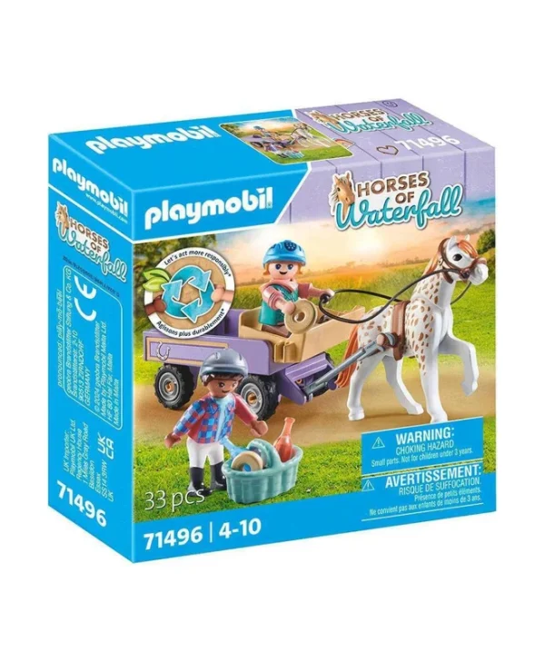 Playmobil Horses Of Waterfall Άλογο Με Άμαξα για 4-10 ετών 71496
