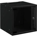 Mirsan Επιτοίχια Καμπίνα Rack 12U Ασυναρμολόγητη 54x45x54cm Μαύρο SOH12U45DE19.01