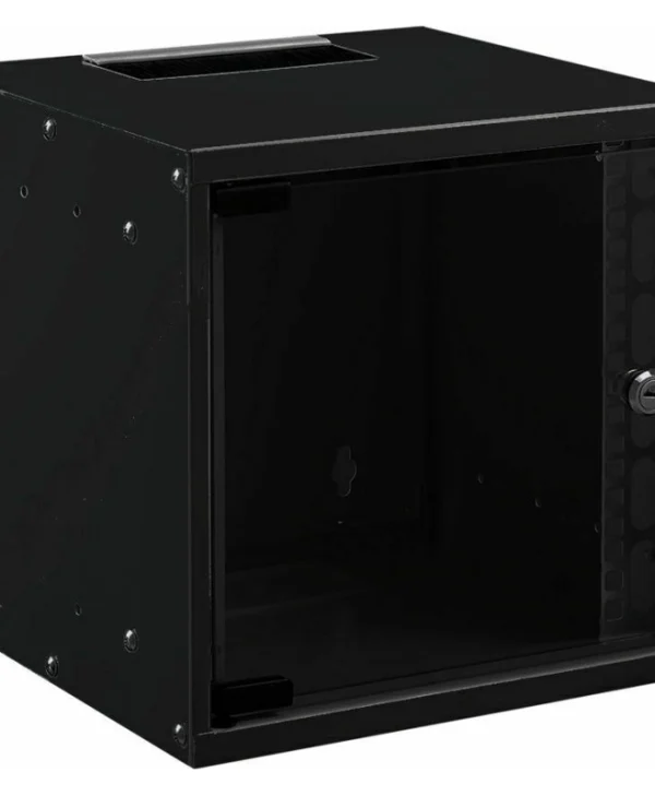Mirsan Επιτοίχια Καμπίνα Rack 12U Ασυναρμολόγητη 54x45x54cm Μαύρο SOH12U45DE19.01