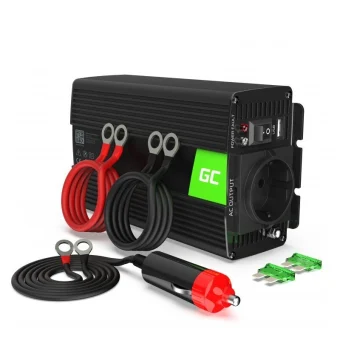 Green Cell Inverter Αυτοκινήτου Τροποποιημένου Ημιτόνου για Μετατροπή 12V DC σε 230V AC με 1xUSB INV03DE