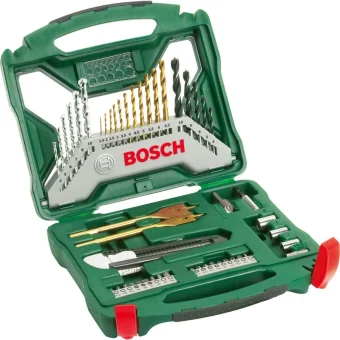 Bosch X-Line Σετ 50 σε Κασετίνα Τρυπάνια Τιτανίου για Μέταλλο και Ξύλο 2607019327