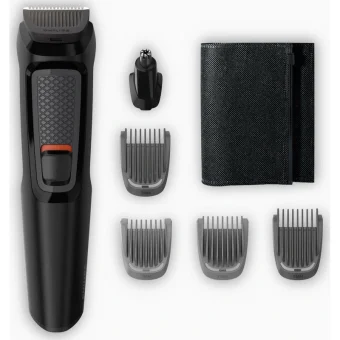 Philips Multigroom Series 3000 Σετ Επαναφορτιζόμενης Κουρευτικής Μηχανής Μαύρο MG3710/15