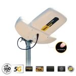 Televes Dinova T-Force 5G LTE HD Boss Εξωτερική Κεραία Τηλεόρασης (απαιτεί τροφοδοσία) σε Λευκό Χρώμα Σύνδεση με Ομοαξονικό (Coaxial) Καλώδιο 39395 - Image 2