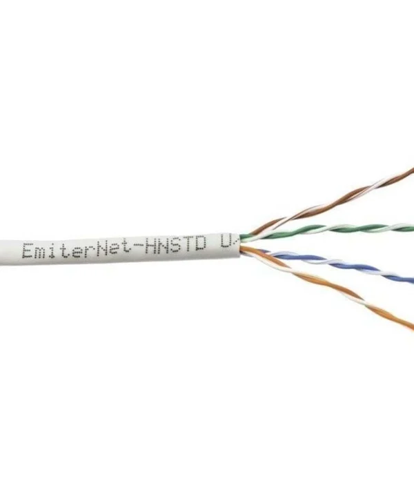 Emiter U/UTP Cat.5e (Gigabit) Καλώδιο Δικτύου Ethernet Γκρι K/EMITERNET-UTP5EPVC-STD.