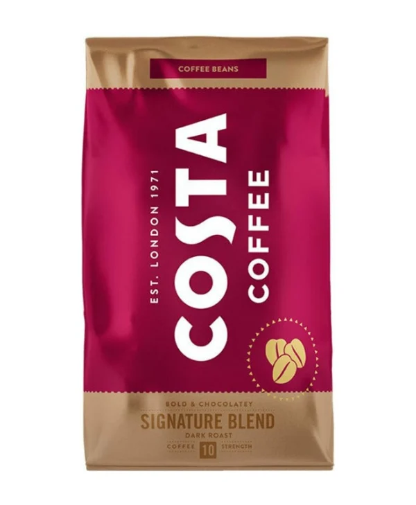 Costa Coffee Καφές Espresso Signature Dark Roast σε Κόκκους 1kg