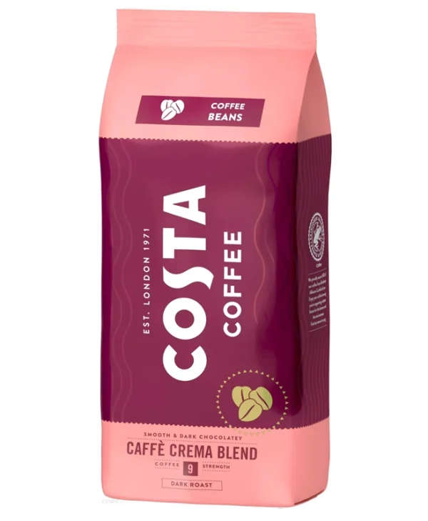 Costa Coffee Καφές Espresso Arabica Crema σε Κόκκους 1kg