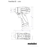 Metabo PowerMaxx BS Basic Δραπανοκατσάβιδο Μπαταρίας 12V 2x2Ah 600984000 - Image 3