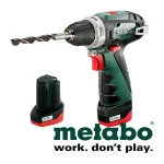 Metabo PowerMaxx BS Basic Δραπανοκατσάβιδο Μπαταρίας 12V 2x2Ah 600984000 - Image 4