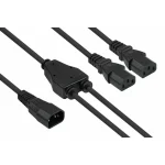 Alcasa IEC C20 - IEC C20 Cable 2m Μαύρο SK1436-S020