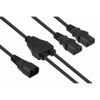 Alcasa IEC C20 - IEC C20 Cable 2m Μαύρο SK1436-S020