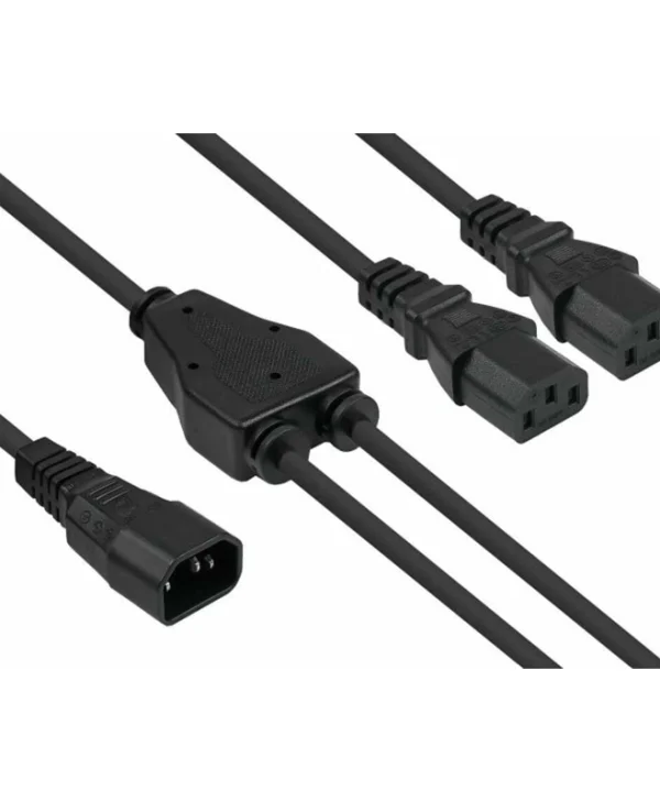 Alcasa IEC C20 - IEC C20 Cable 2m Μαύρο SK1436-S020
