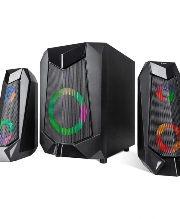 Tracer Hi-Cube RGB Ασύρματα Ηχεία Υπολογιστή 2.1 με RGB Φωτισμό και Bluetooth Ισχύος 20W Μαύρα TRAGLO46497