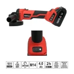 Yato YT-828294 Τροχός 125mm Μπαταρίας Brushless με Ρύθμιση Στροφών 1x4Ah - Image 2