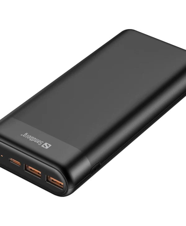 Sandberg 420-62 Power Bank 20000mAh 65W με 2 Θύρες USB-A και Θύρα USB-C Power Delivery / Quick Charge 3.0 Μαύρο