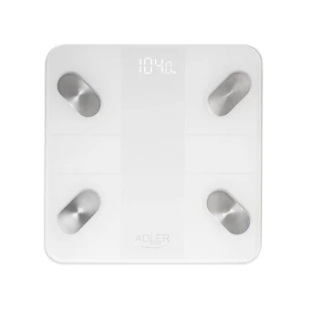 Adler Smart Ζυγαριά 180kg με Bluetooth Λευκή AD 8186 AD 8186w