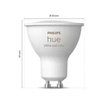 Philips Smart Λάμπες LED 4.2W για Ντουί GU10 RGBW 400lm Dimmable 3τμχ 929003666503 - Image 4