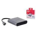 Unitek Μετατροπέας USB-C male σε HDMI 2x female Γκρι 1τμχ V1404B - Image 5