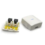 Cablexpert Διπλή Εξωτερική Πρίζα Δικτύου RJ45 Τύπου Cat6 σε Λευκό Χρώμα NCAC-2U6-01 - Image 2