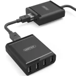 Unitek RJ45 Hub 4 Θυρών USB 2.0 με σύνδεση USB-A / Ethernet Y-2516 - Image 4