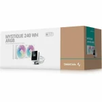 Deepcool MYSTIQUE 240 WH Υδρόψυξη AIO CPU με 2 Ανεμιστήρες 120mm και ARGB Φωτισμό Λευκή R-LX240-WHDSNMCP-G-1 - Image 4