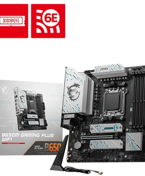 MSI B650M Gaming Plus WIFI Motherboard Micro ATX με AMD AM5 Socket 7E24-001R